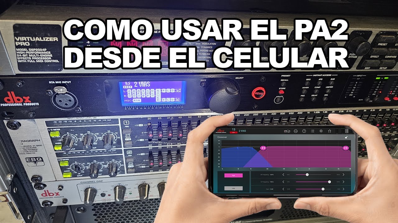 Cómo Usar el DriverRack PA2 desde el Celular/Tablet | Controlar DBX PA2 por WiFi