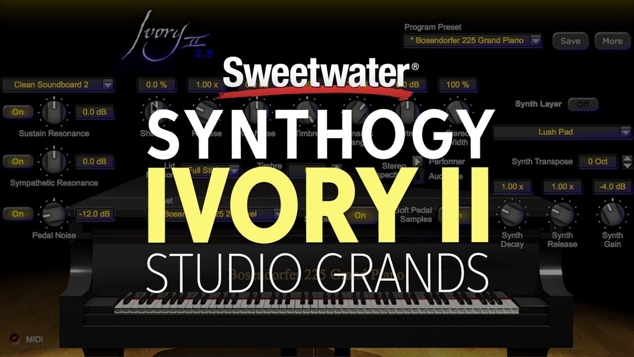Synthogy Ivory II Studio Grands Piano Software Demo