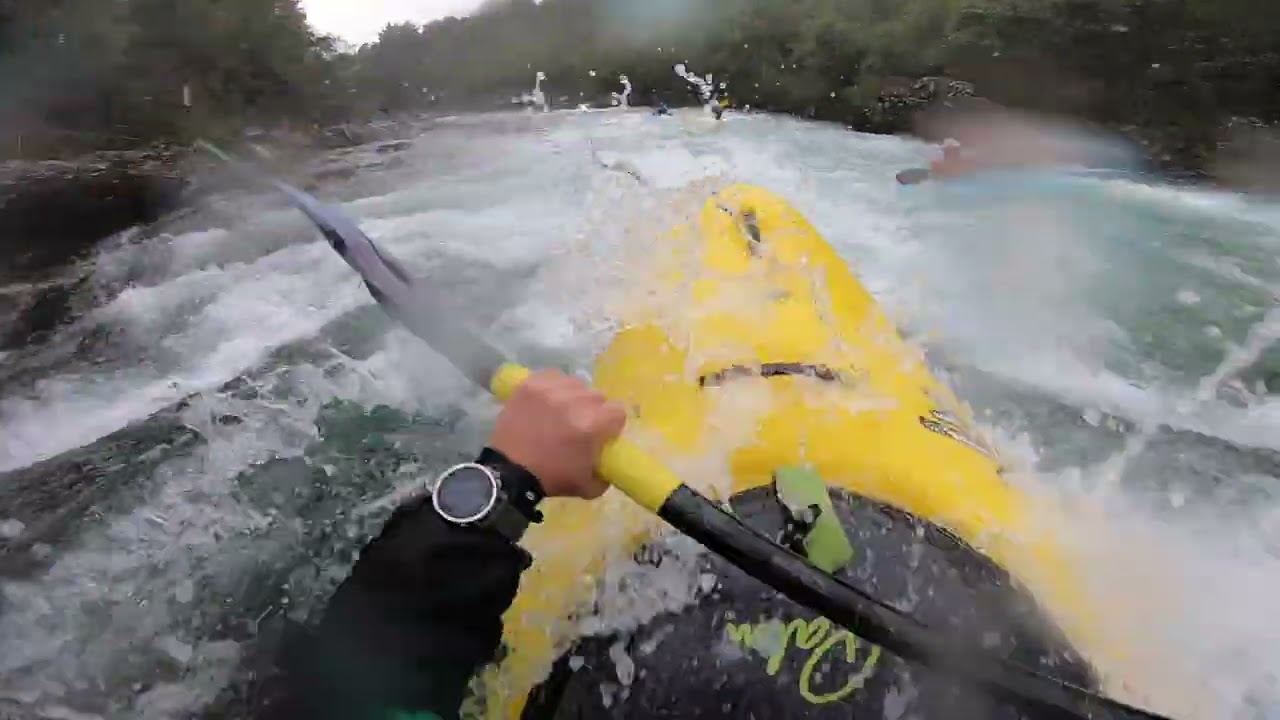 Kayaking  the Driva (raft section)
