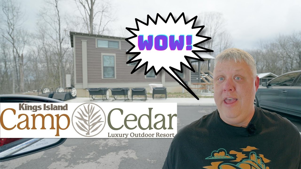 FULL property tour of Camp Cedar at Kings Island AND Aspen Cabin Tour | Glamping