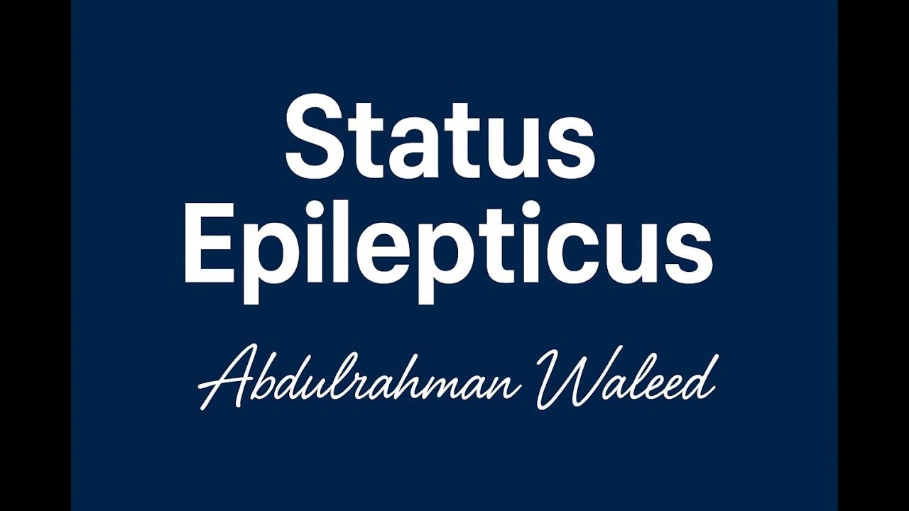 Status epilepticus