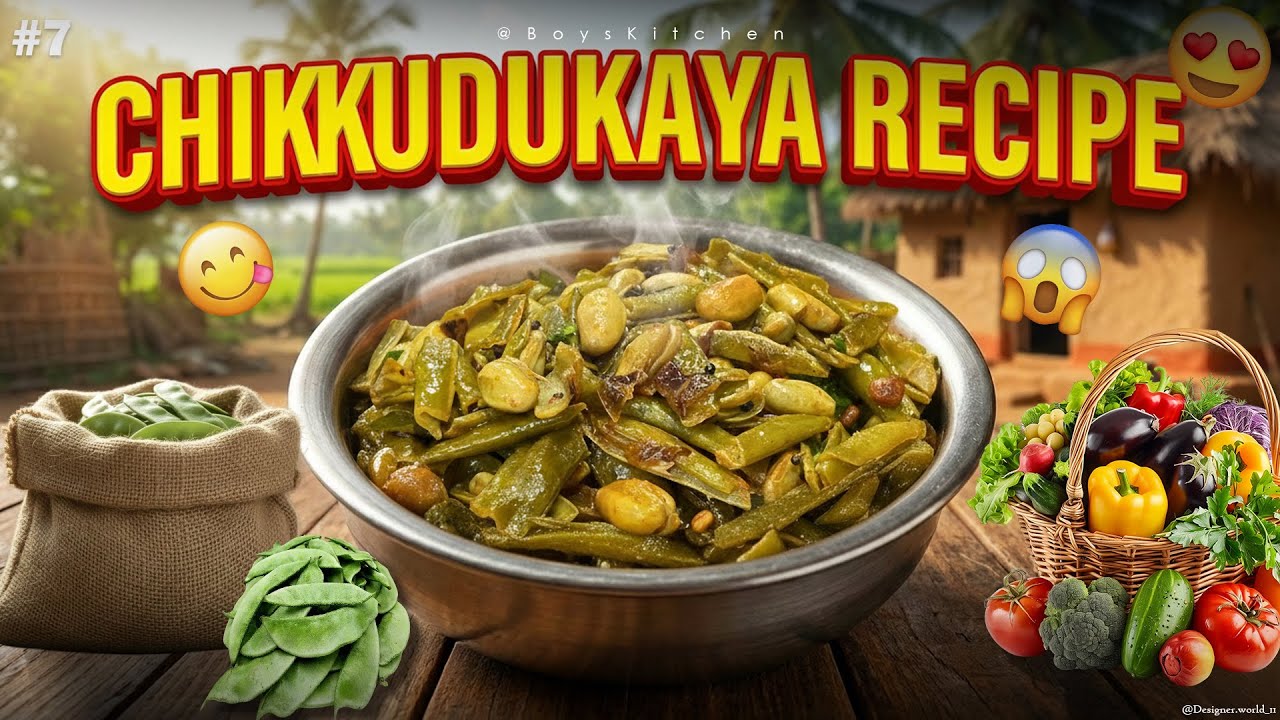 Chikkudukaya Recipe | చిక్కుడుకాయ కర్రీ | Boyskitchen1122| #cooking #chikkudukaya #food #recipe