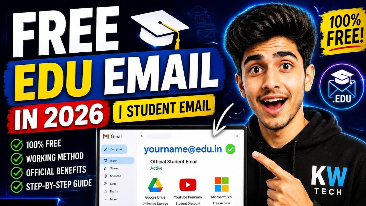 Free EDU Email in 2026 🎓 | How Students Can Get a Student Email
