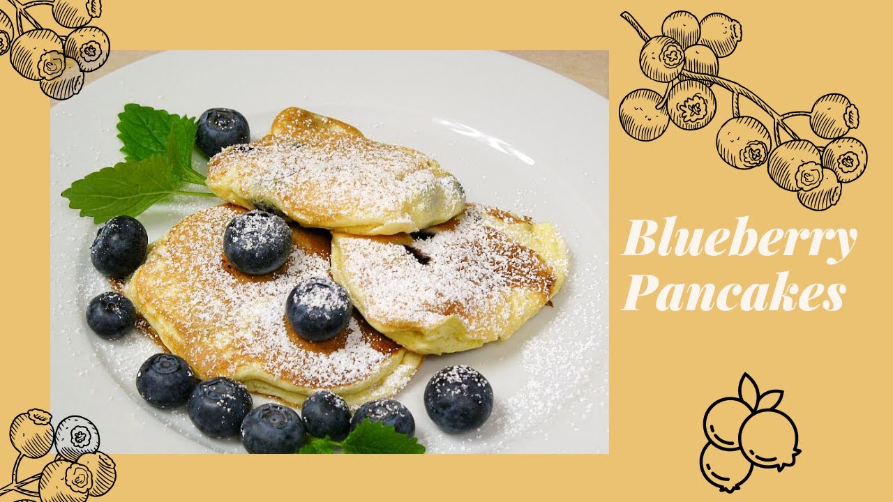 Blaubeer/Heidelbeer Pancakes (Blueberry Pancakes)
