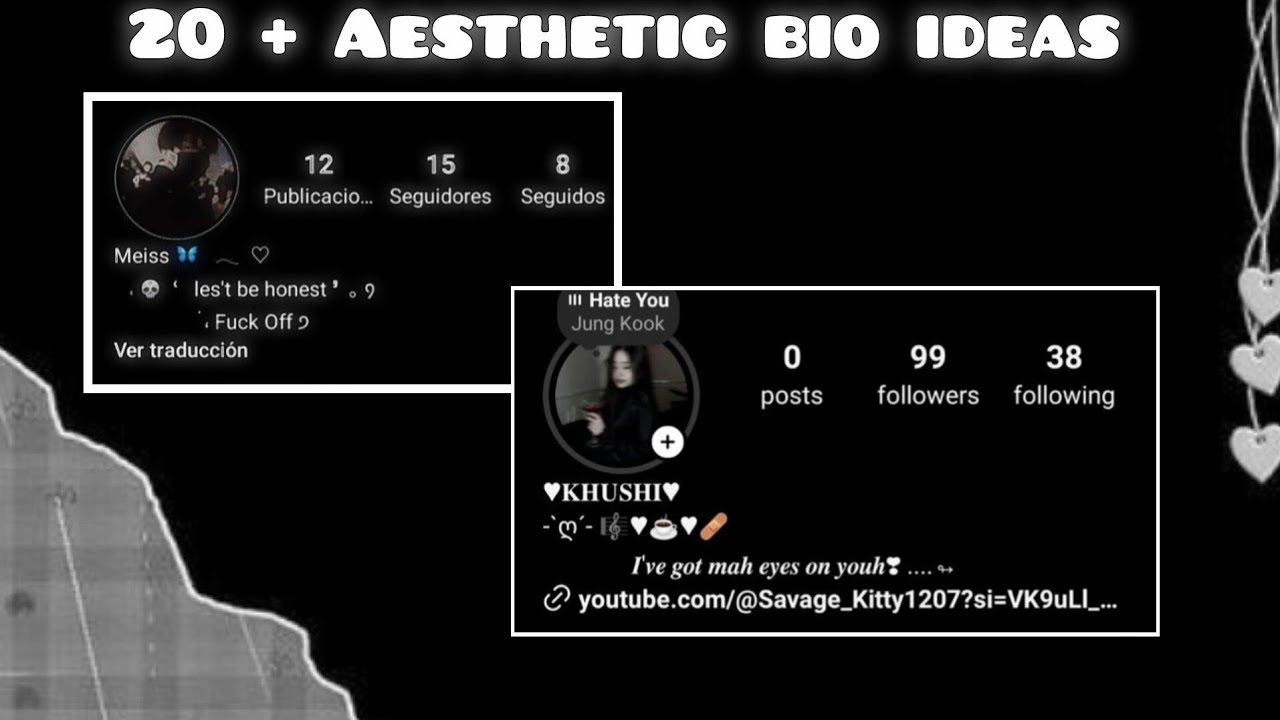 20+ aesthetic bio ideas 💡#bio#longvideo #viral#trending#watchnow#explore#bioideas#yt#youtube #fyp