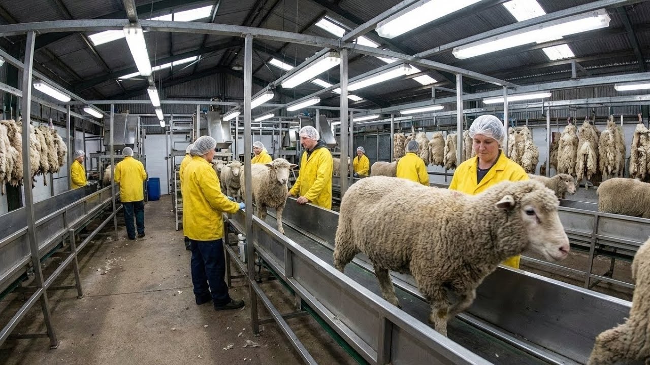 Inside the Sheep-Wool Factory | From Freshly Shorn Wool to Luxury Textiles (Full Process)