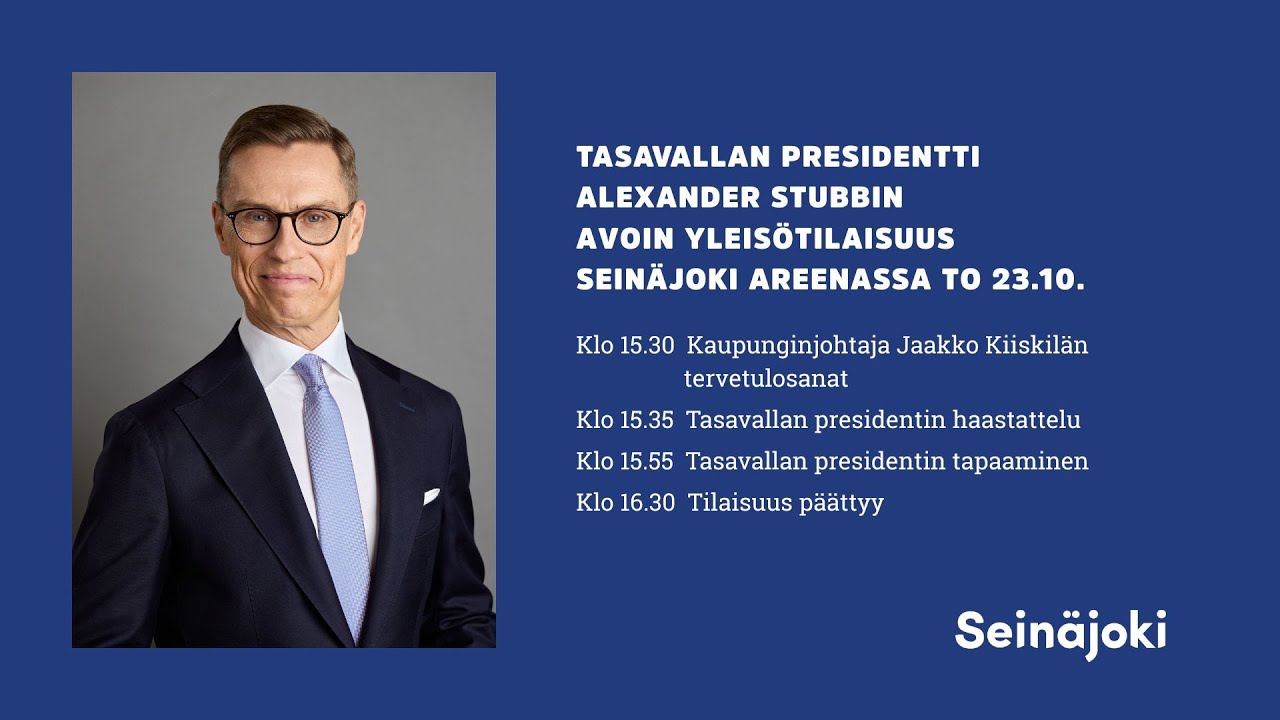 Tasavallan Presidentti Alexander Stubbin avoin yleisötilaisuus