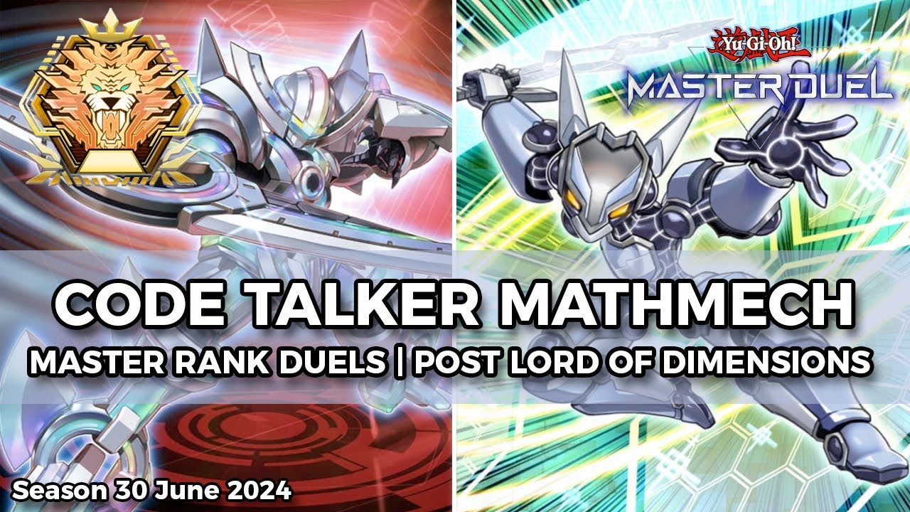 Code Talker Mathmech Deck Destroying The Meta Season 30 - Yu-Gi-Oh! Master Duel