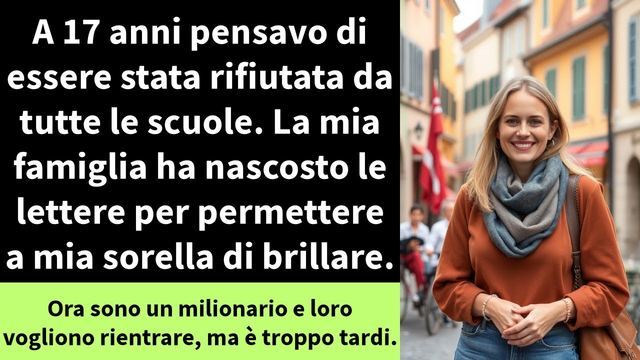 A 17 anni pensavo di essere stata rifiutata da tutte le scuole. Si scoprì che la mia famiglia