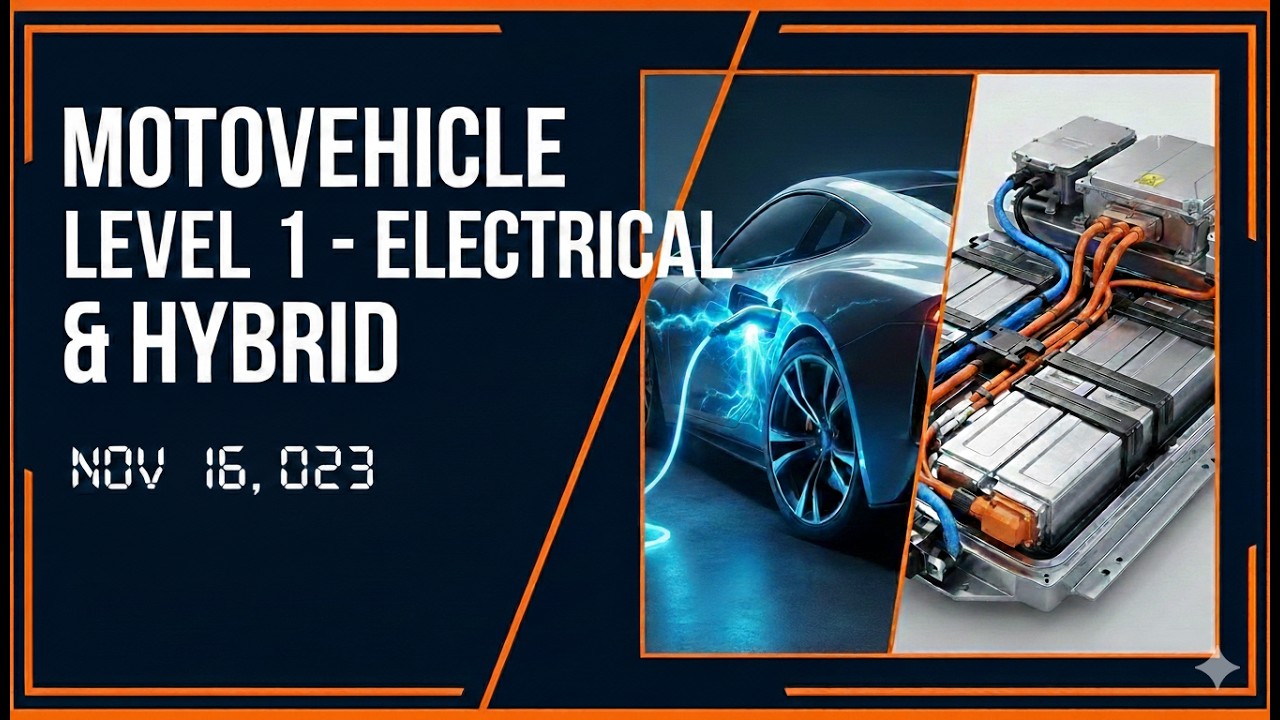 Motovehicle Level 1 - Electrical & Hybrid : Nov 16, 2023