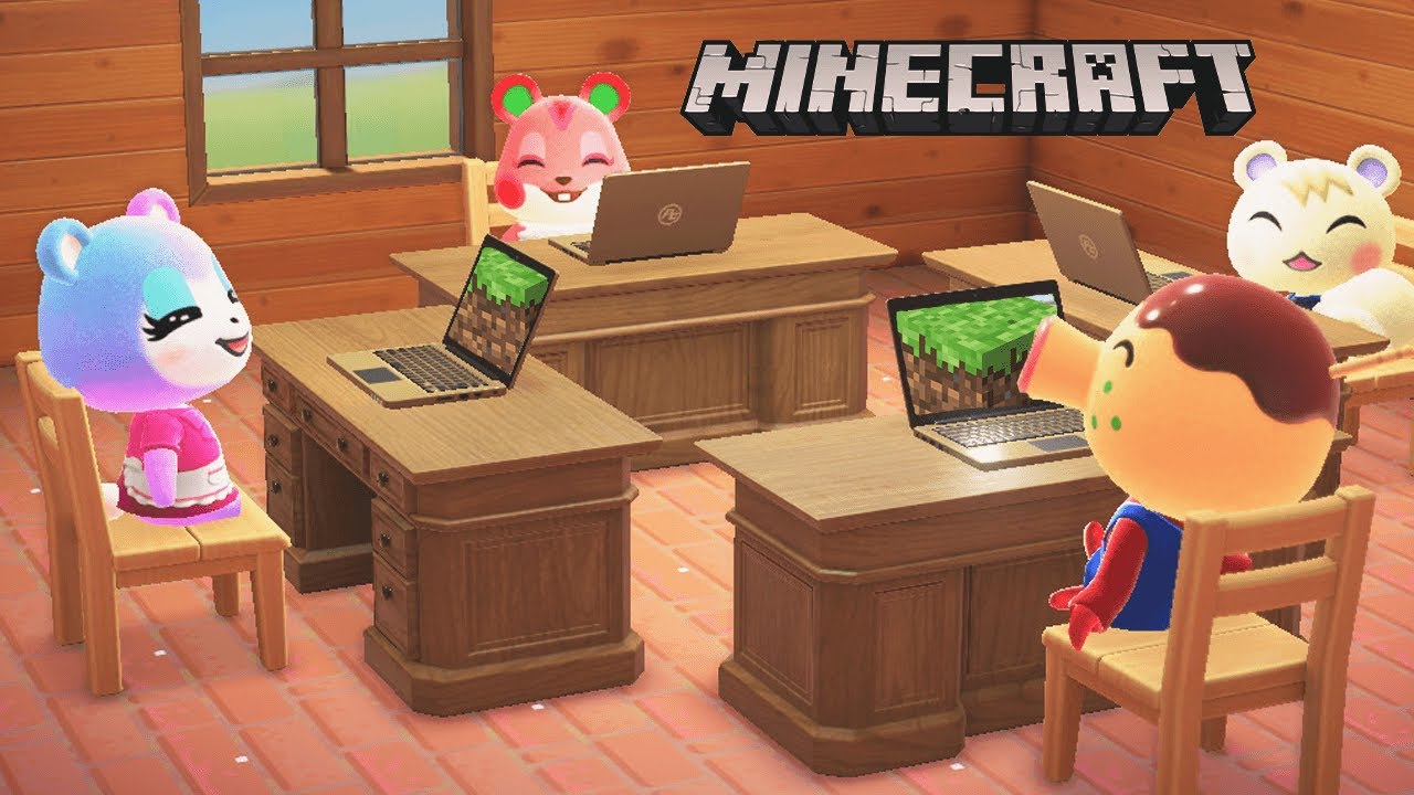 My Villagers Play MINECRAFT in Animal Crossing...
