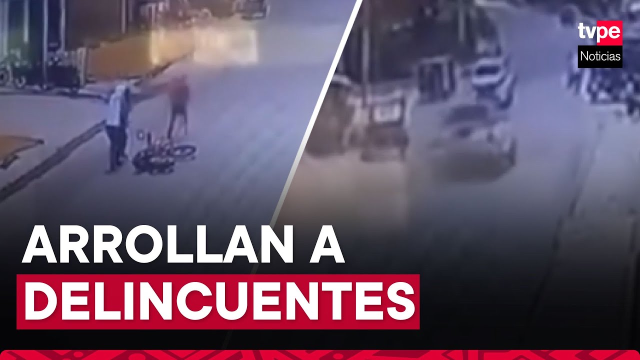 Cajamarca: delincuentes son arrollados por camioneta durante huida
