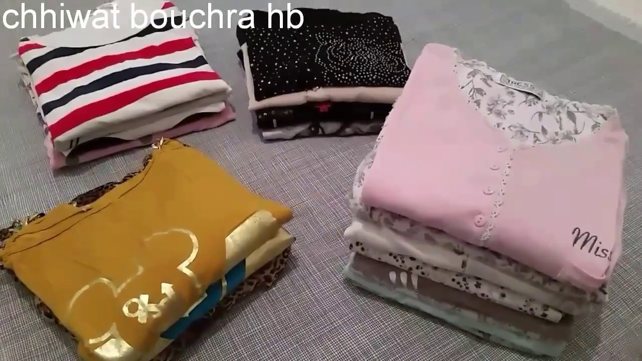 يوميات بشرى 😍طي الملابس مثل الكتب بشيء موجود في كل منزل بطريقة سهلة تحت طلبكم حبيباتي