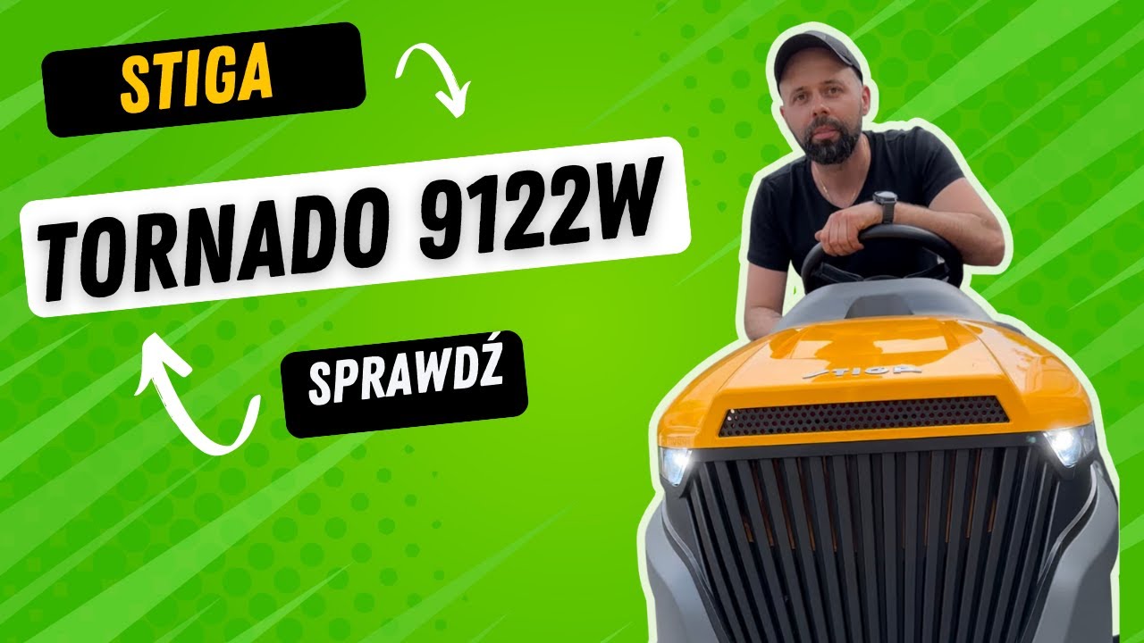 Stiga Tornado 9122W traktorek kosiarka z wyrzutem bocznym
