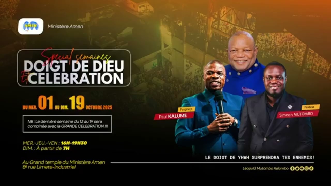 PUISSANT SERVICE DU PROPHETE PAUL KALUME AU MINISTERE AMEN