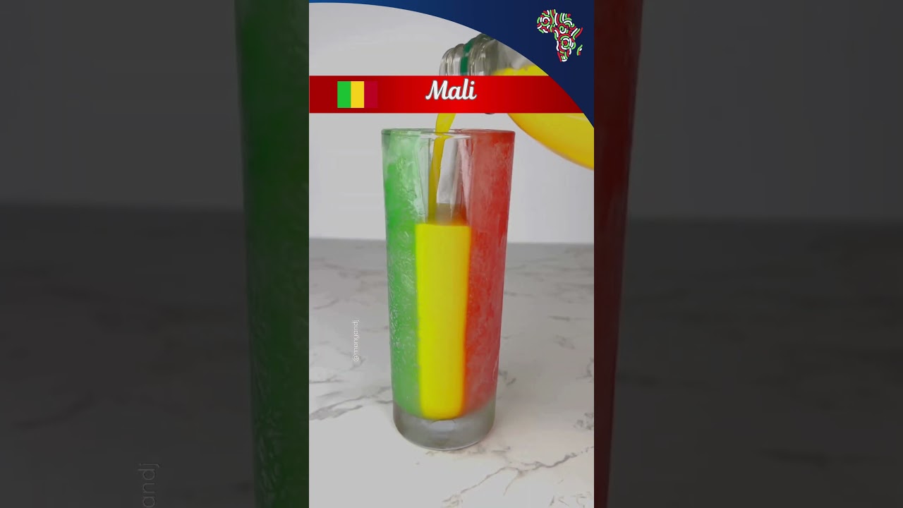 Part 3 - Creative Drinks with African National Flags #shorts