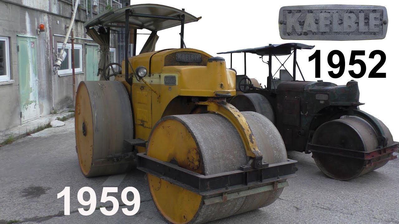 KAELBLE Backnang Stra&szlig;enwalzen 3W (1952) +  8WN (1959) - classic road rollers