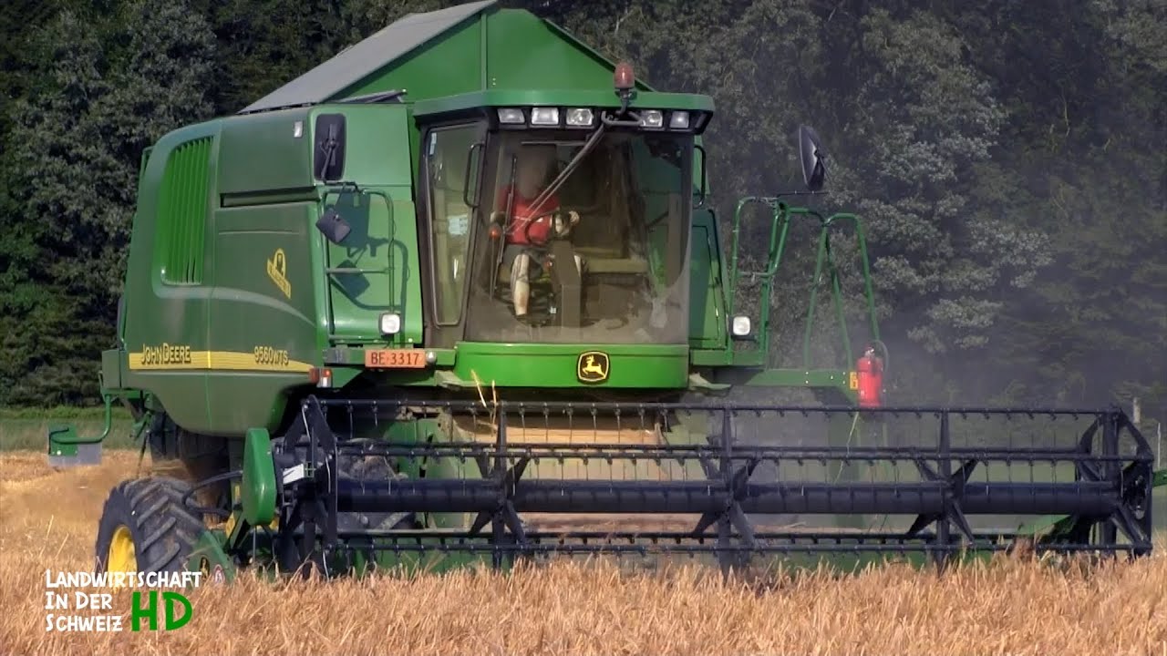 Mähdrescher John Deere 9560 WTS - Gerste dreschen