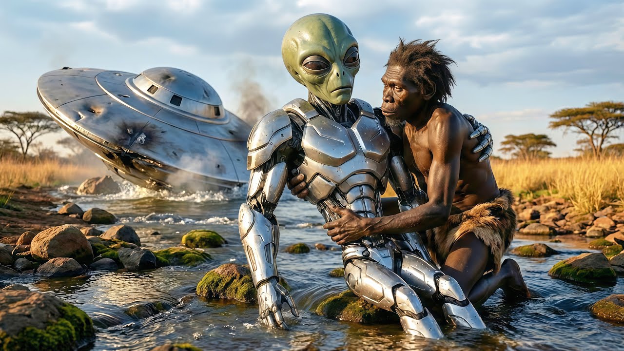 Prehistoric Survival Story | Early Human Saves an Alien After the River Crash