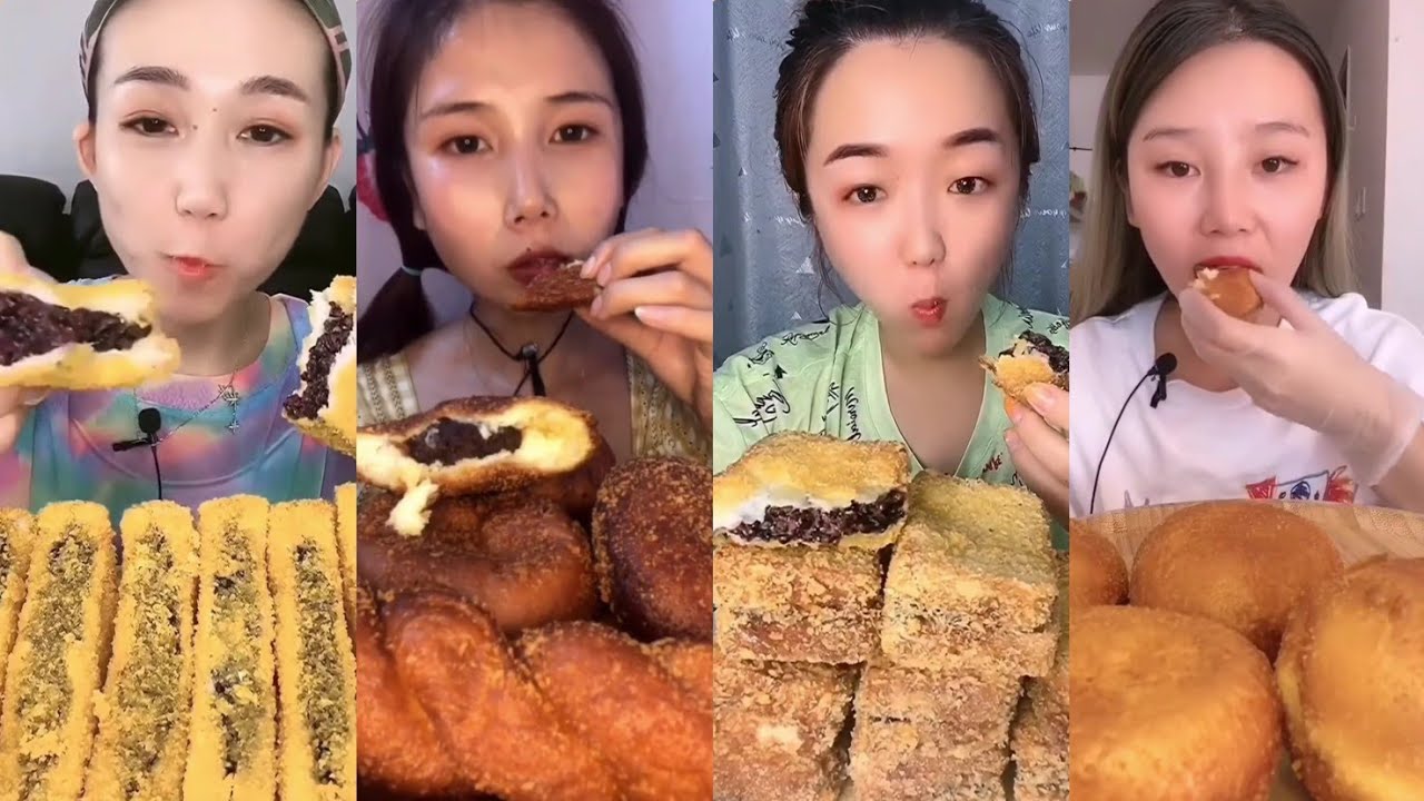 [ASMR] CRISPY FRIED BREAD // *CRUNCH sounds // MUKBANG 디저트 먹방 吃播