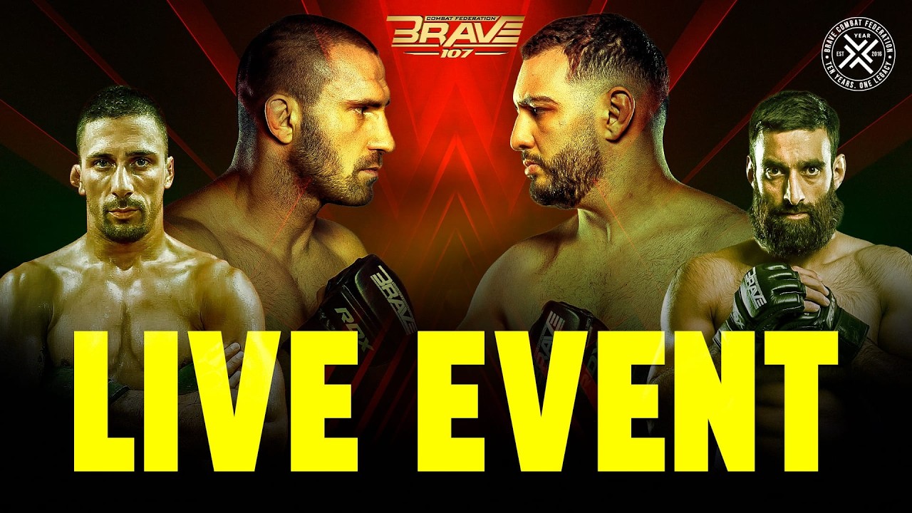 🔴BRAVE CF 107 | Full Live Event | Bulgaria | Prelims Free - Main Card Members Only