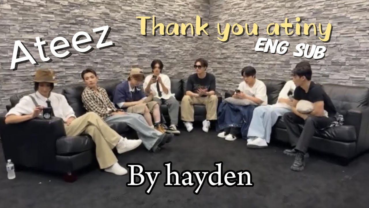 ateez thank you atiny live ENG sub Part.1