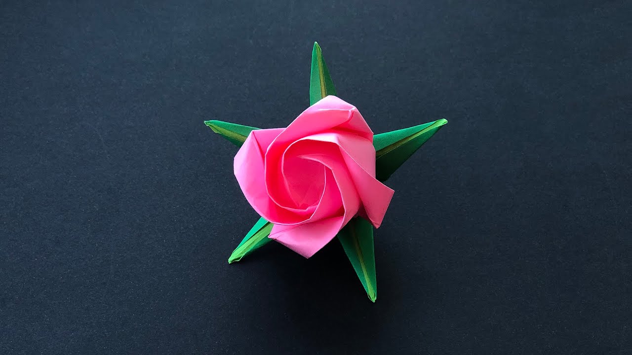 Origami Rose Calyx 🌹