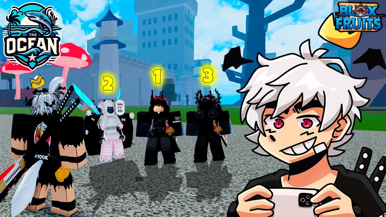 CHAMEI os 3 MELHORES MOBILES (celular📱) da THE OCEAN PRA IR PVP no BLOX FRUITS!!
