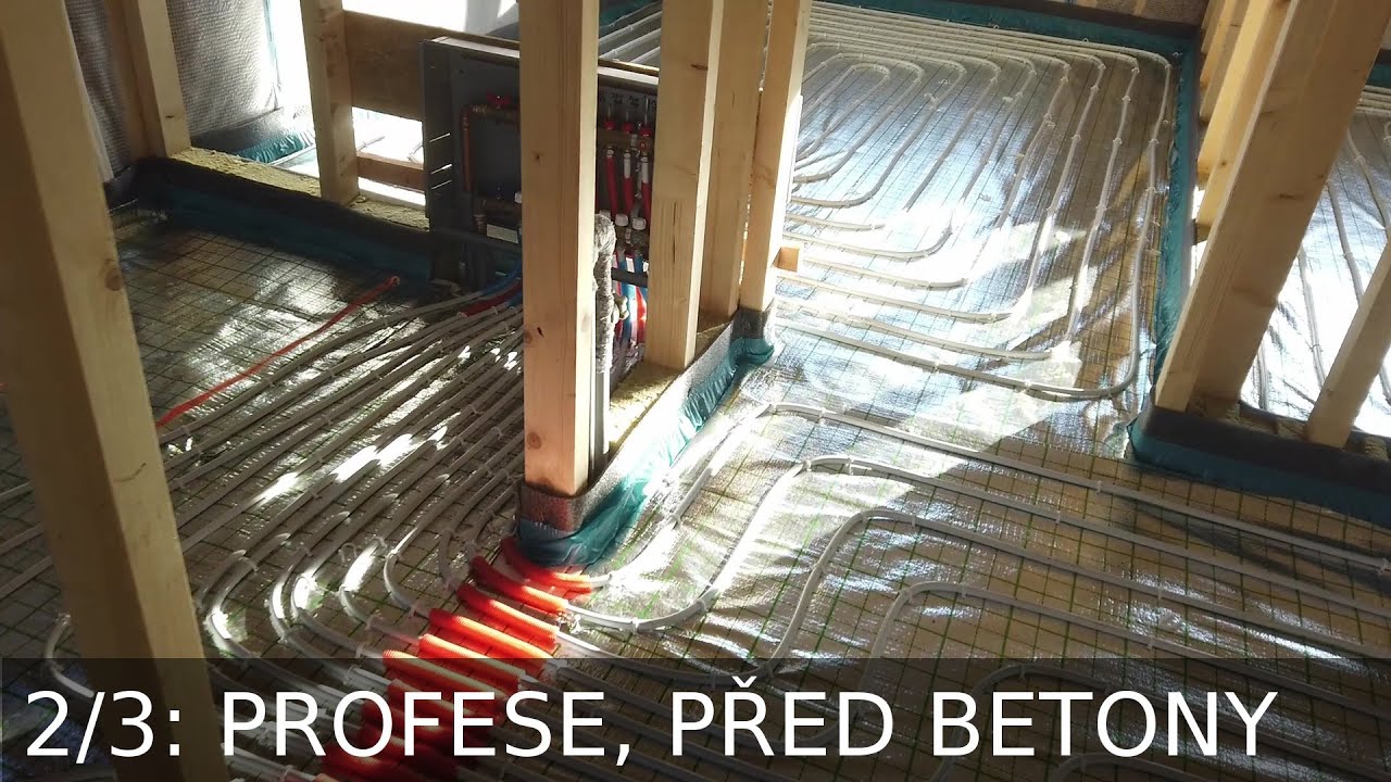 Dřevostavba Přelouč 2/3: profese a betonáž
