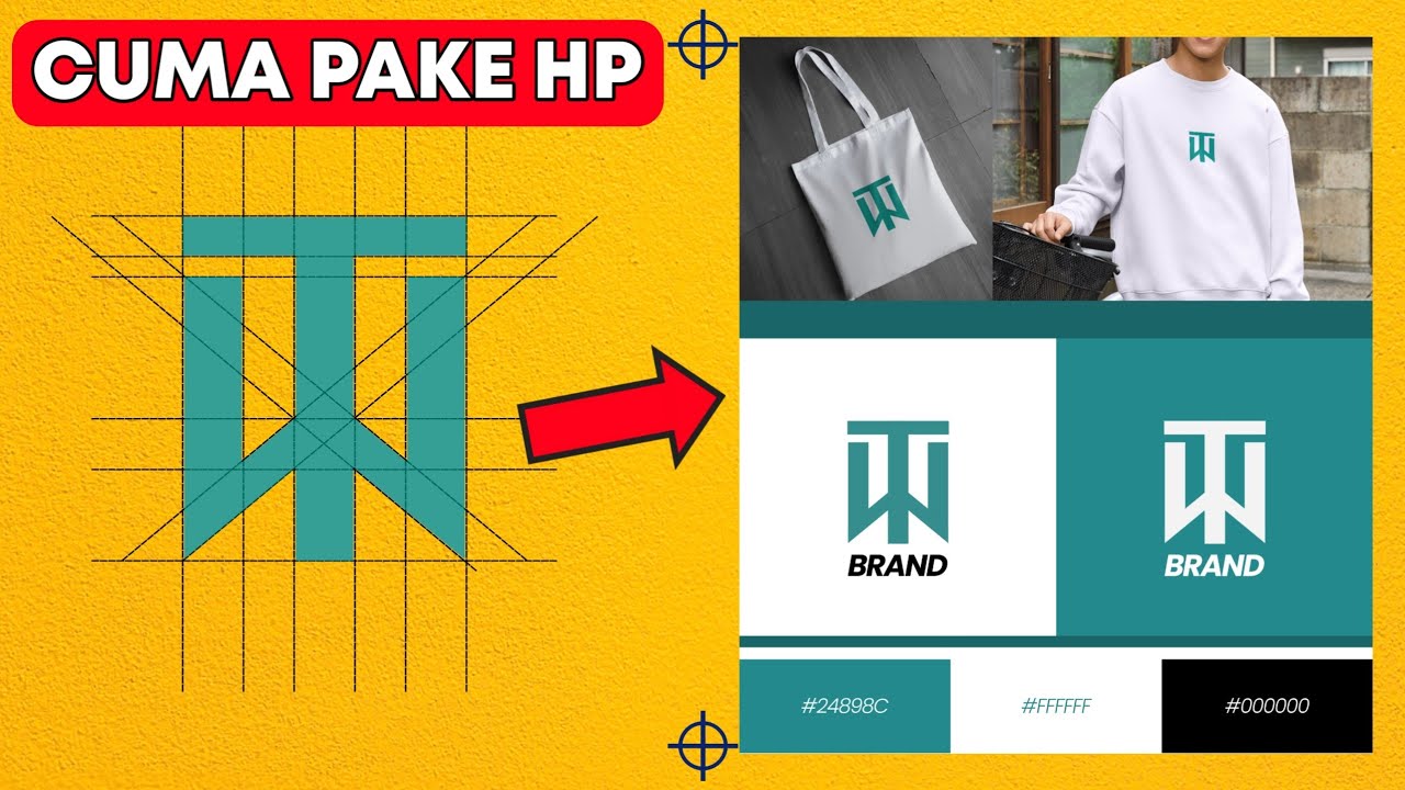 Bikin logo vektor di android | Logo simpel tapi keren | Logo inisial huruf