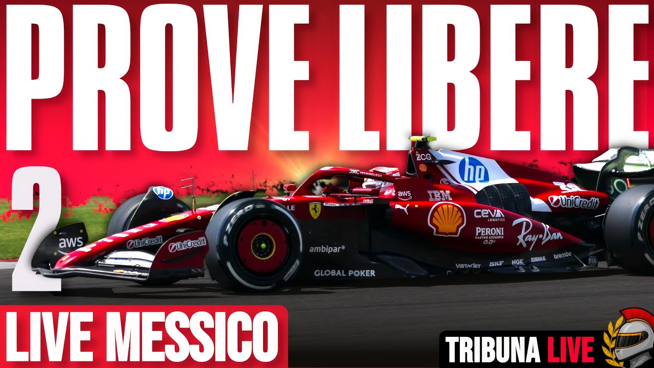🔴LIVE PROVE LIBERE 2 MESSICO🔥RED BULL AGGIORNATA VA FORTE! FERRARI BENE😱