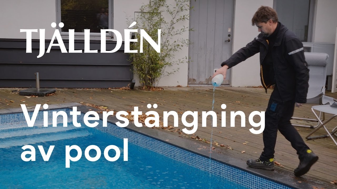 Vinterstängning av pool