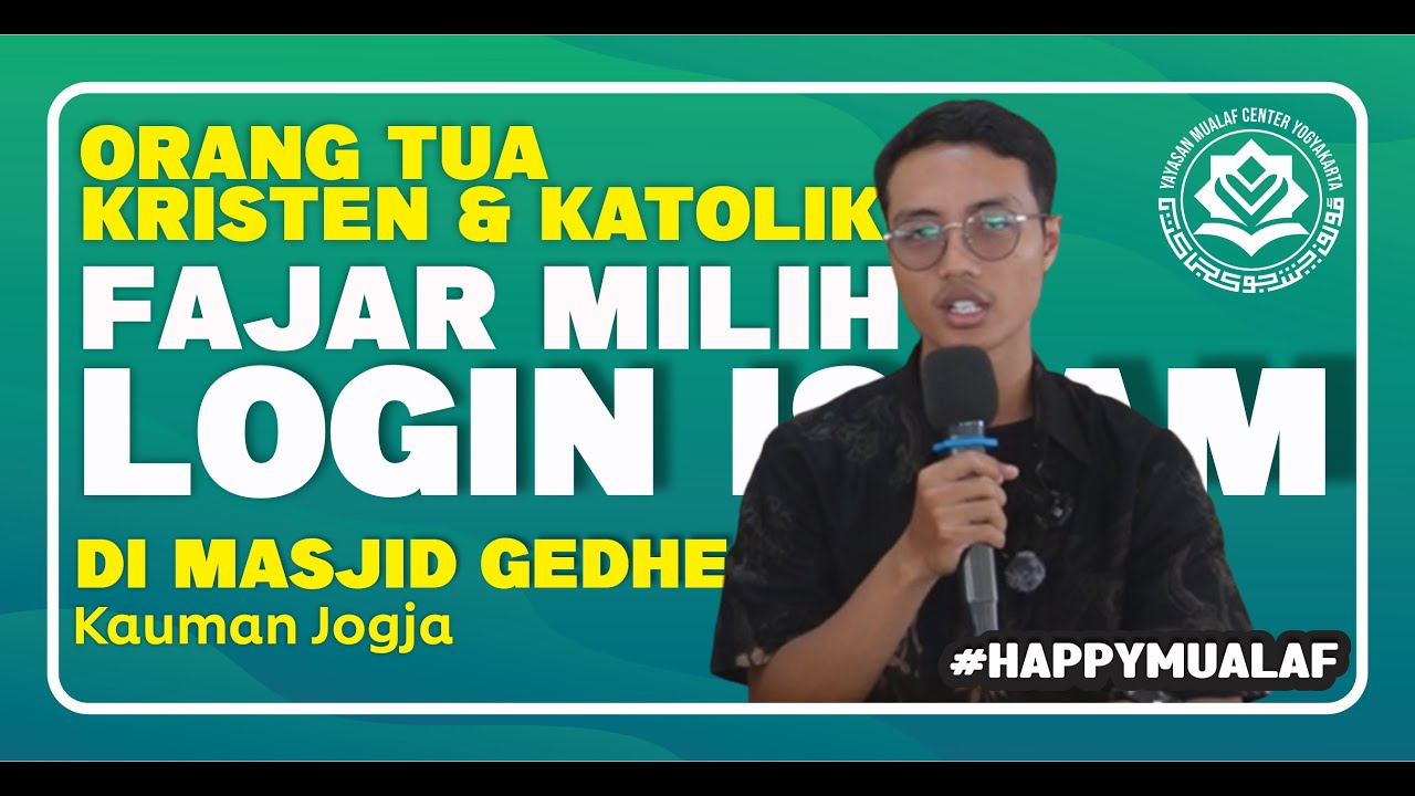 🔵MOMEN YOHANES FAJAR LOGIN ISLAM DI MCY | MUALAF CENTER YOGYAKARTA