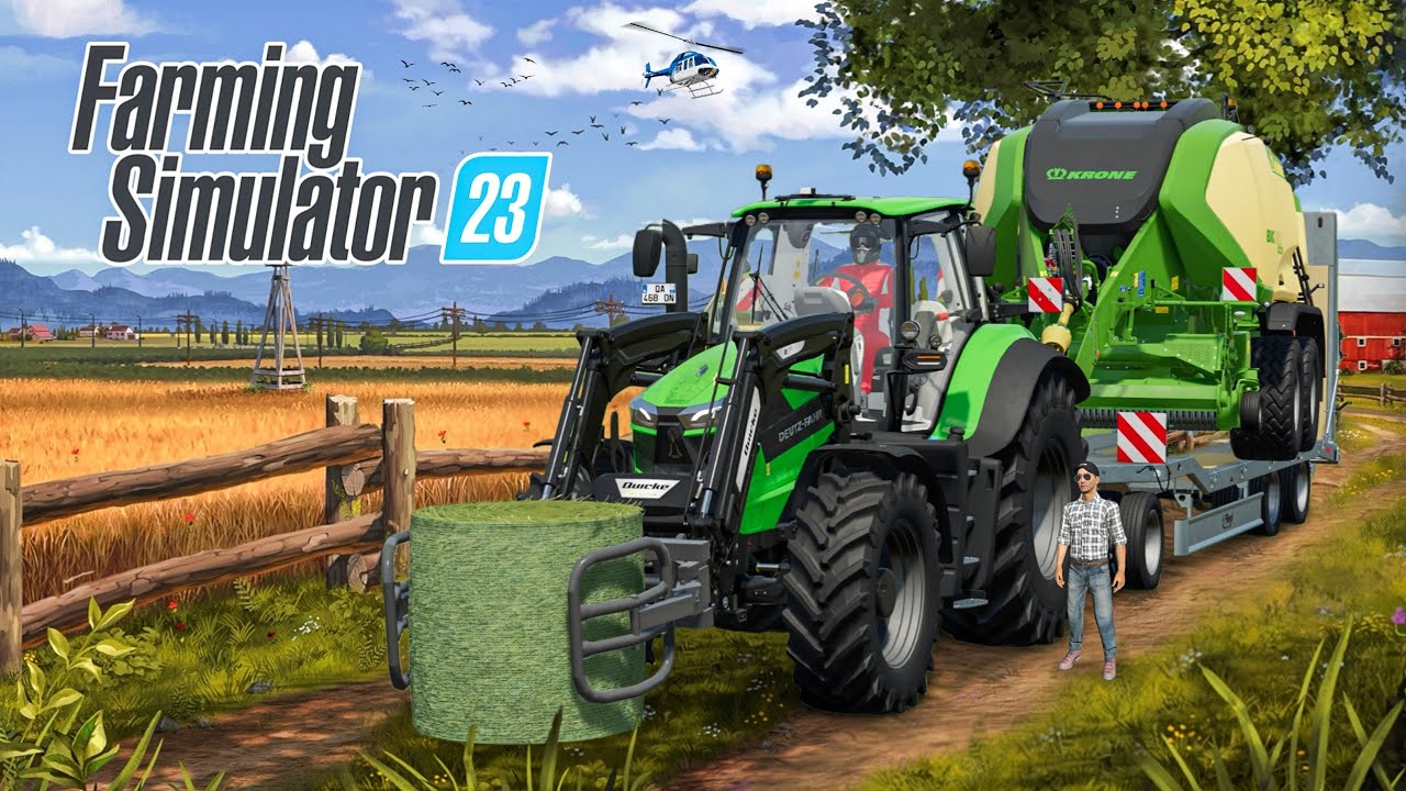 Bales Machine Transport & Making Straw Bales In Fs23 | Farming Simulator 23 Gameplay | Timelapse