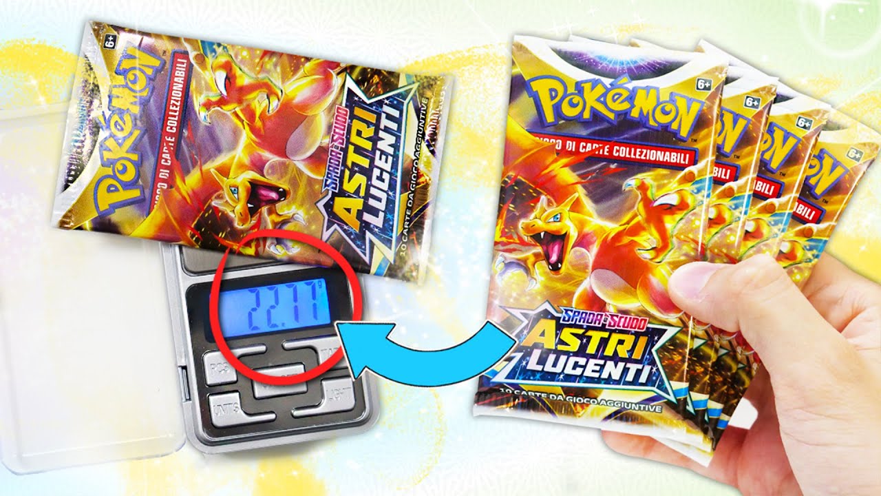 *LE BUSTINE NON SI POSSONO PIU PESARE?* - Apro 15 Bustine Pokemon Astri Lucenti
