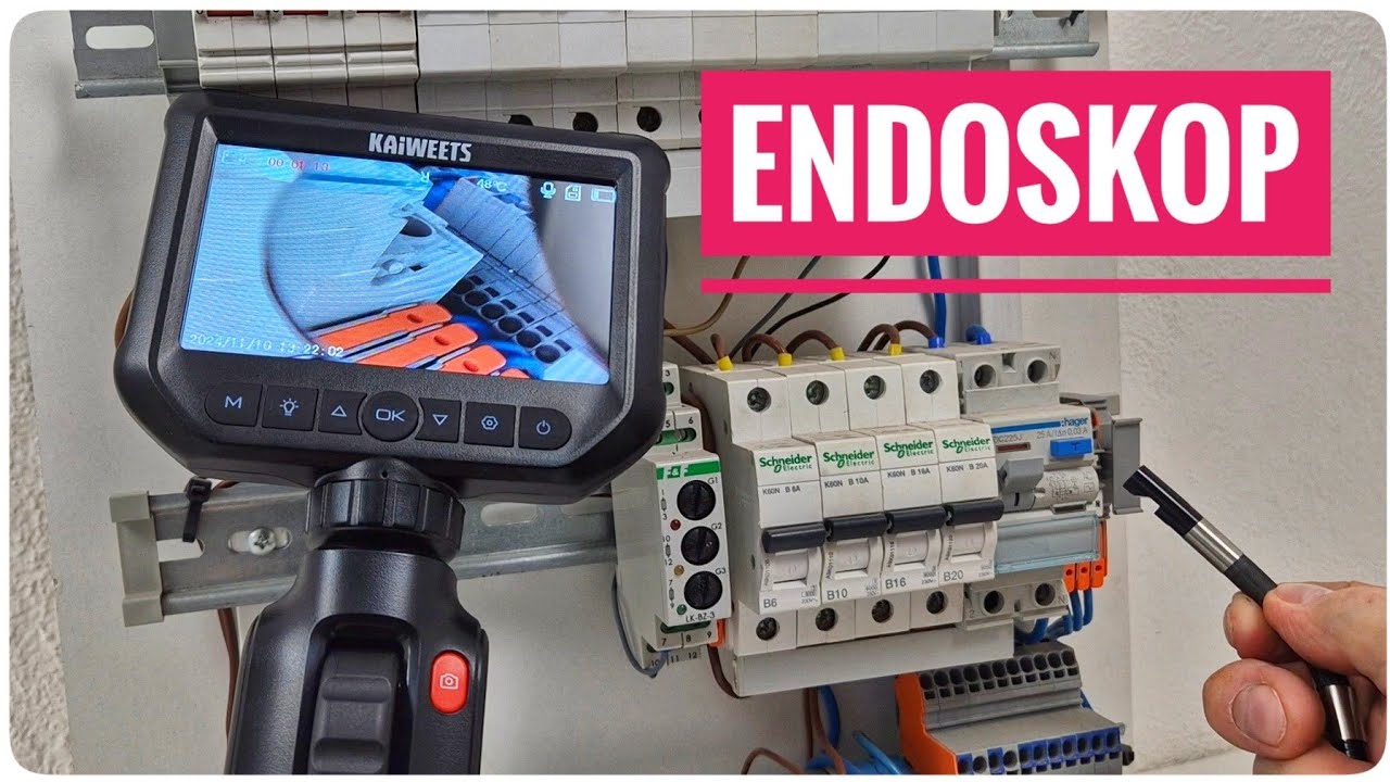 Przystępny cenowo endoskop dla mechaników, elektryków i hydraulików: test kamery  KAIWEETS KBA01