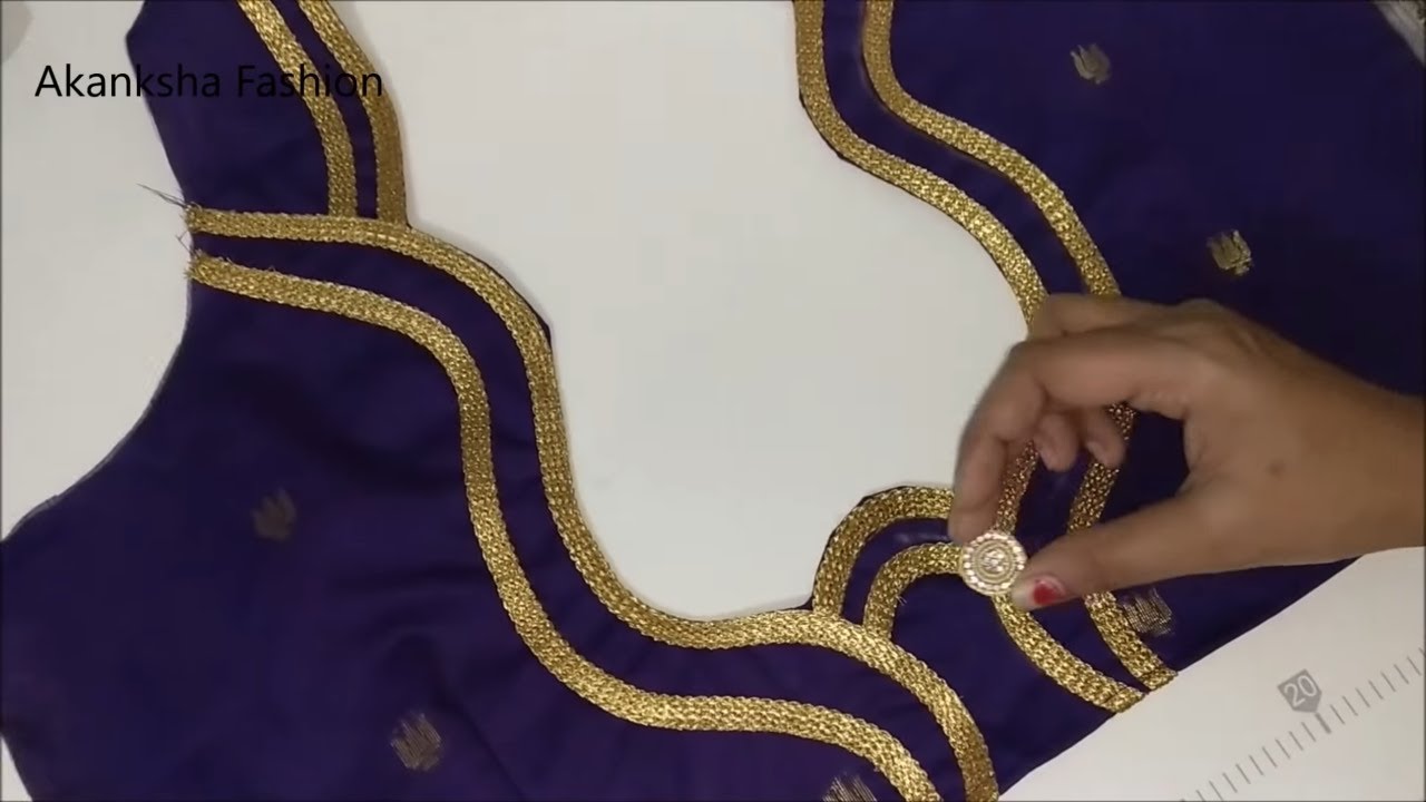 Lace blouse design cutting and stitching || designer blouse