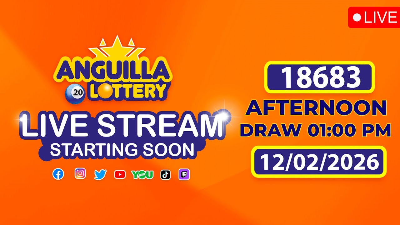 Emisión en directo de Madroka Anguilla Lottery, LTD 18683