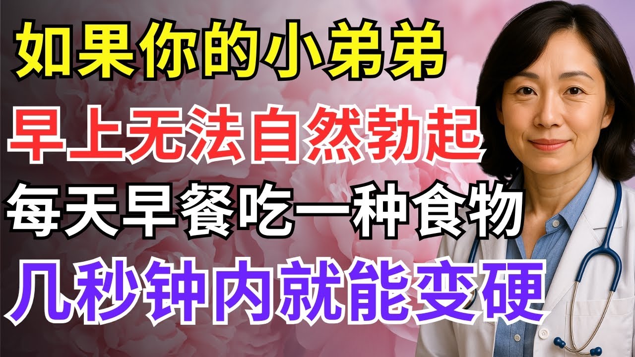 60岁后的黄金早餐：改善血液循环，恢复男性功能，医生也推荐！ | 老年人健康建议