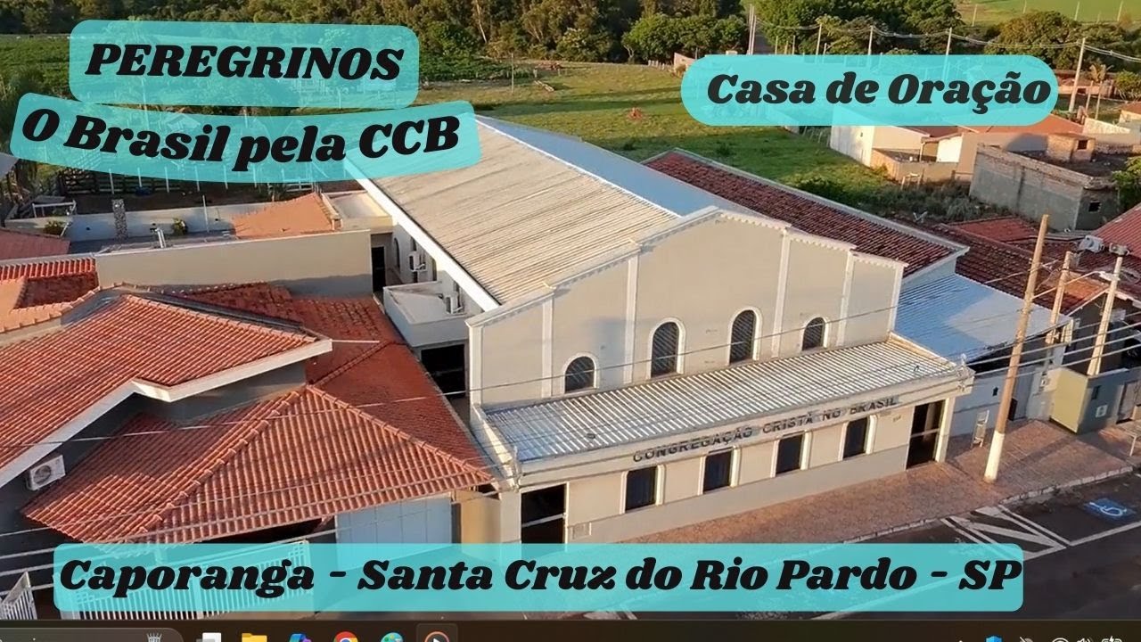 Visita ao Templo CCB em Caporanga SP - Peregrinos O Brasil pela CCB -