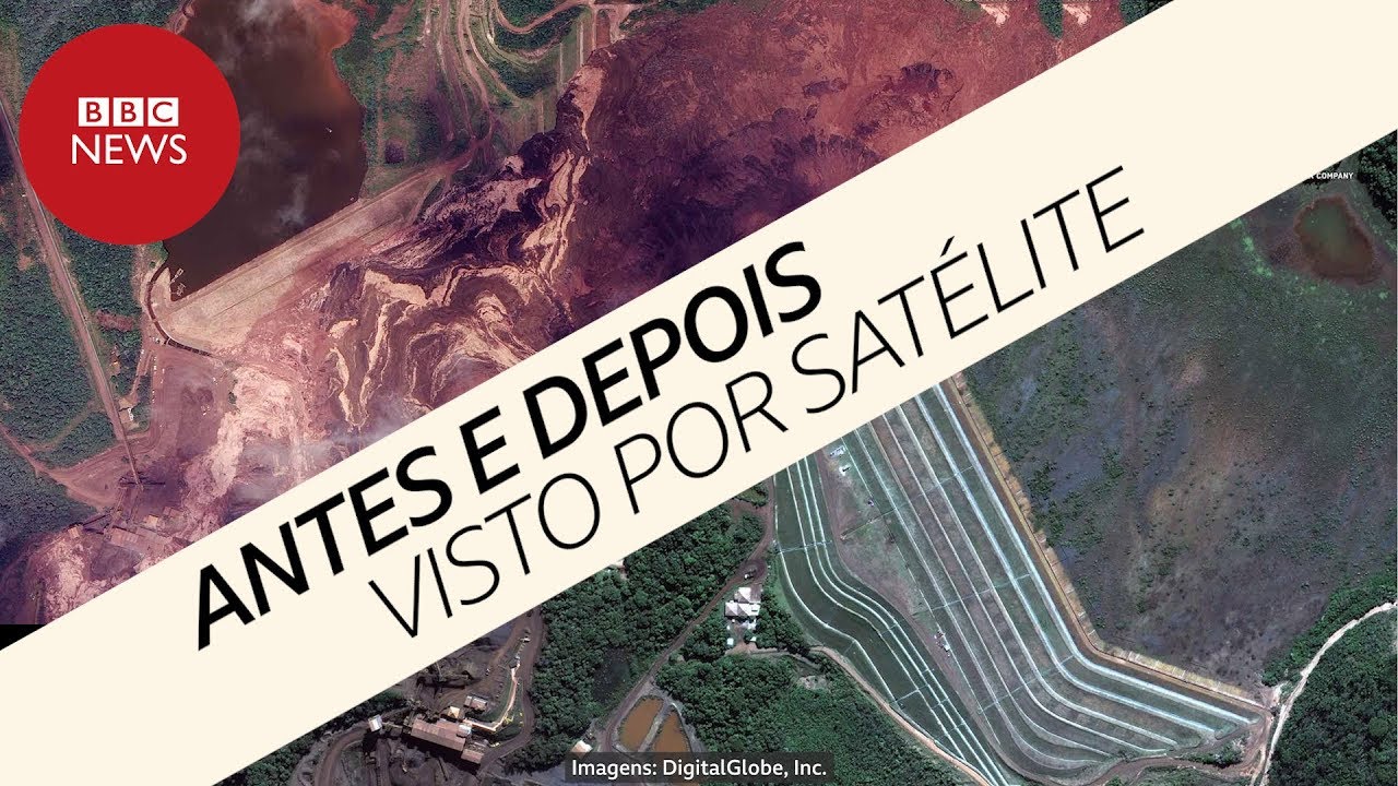 Brumadinho: Imagens de satélite revelam antes e depois de barragem