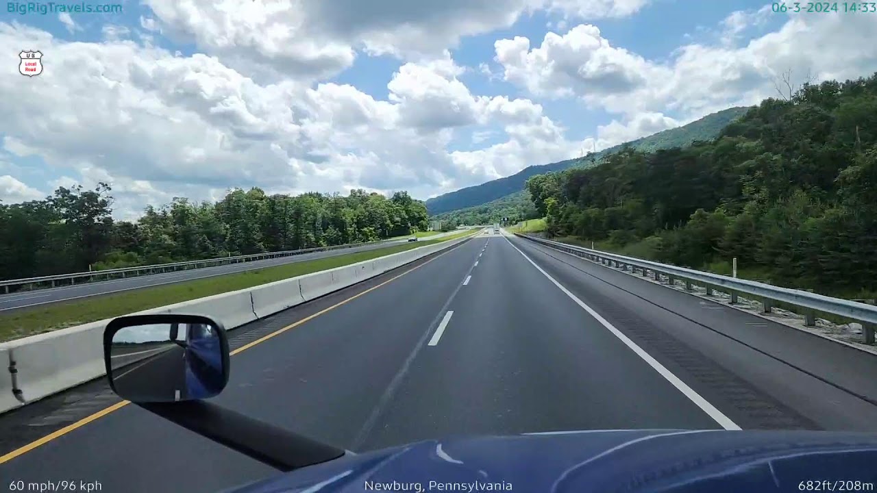 BigRigTravels LIVE from Lebanon PA, heading W. on I-76 (PA Turnpike) (Jun 03, 1:21 PM)