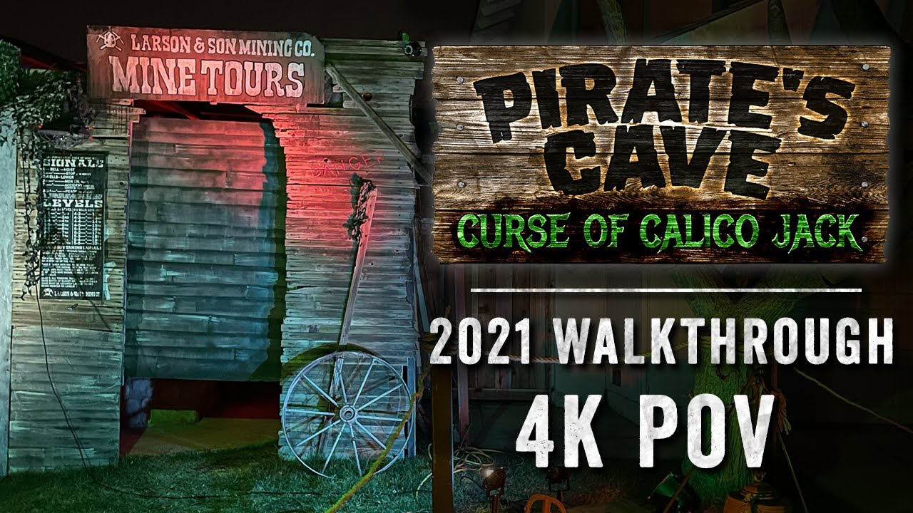 POV | Pirate's Cave Curse of Calico Jack 2021 | HUGE Home Haunt Walkthrough