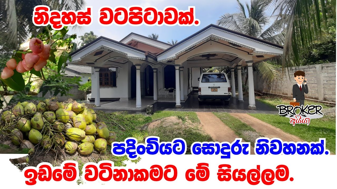 House and land for sale in sri Lankawe idam gewal/aduwata idamgewal/House for sale in wennappuwa