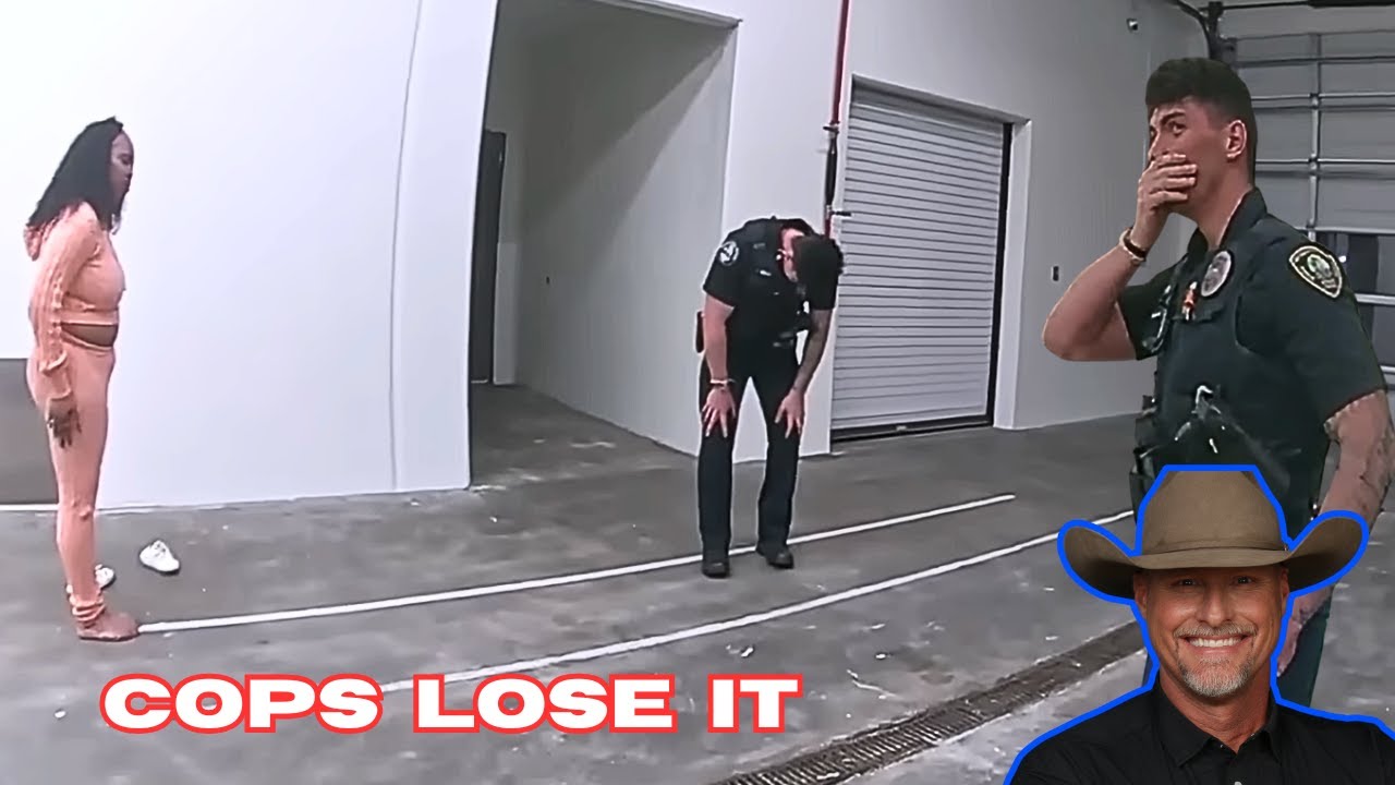 Полицейские не могут сдержать смех, наблюдая за тем, как женщина не справилась с допросом по делу...