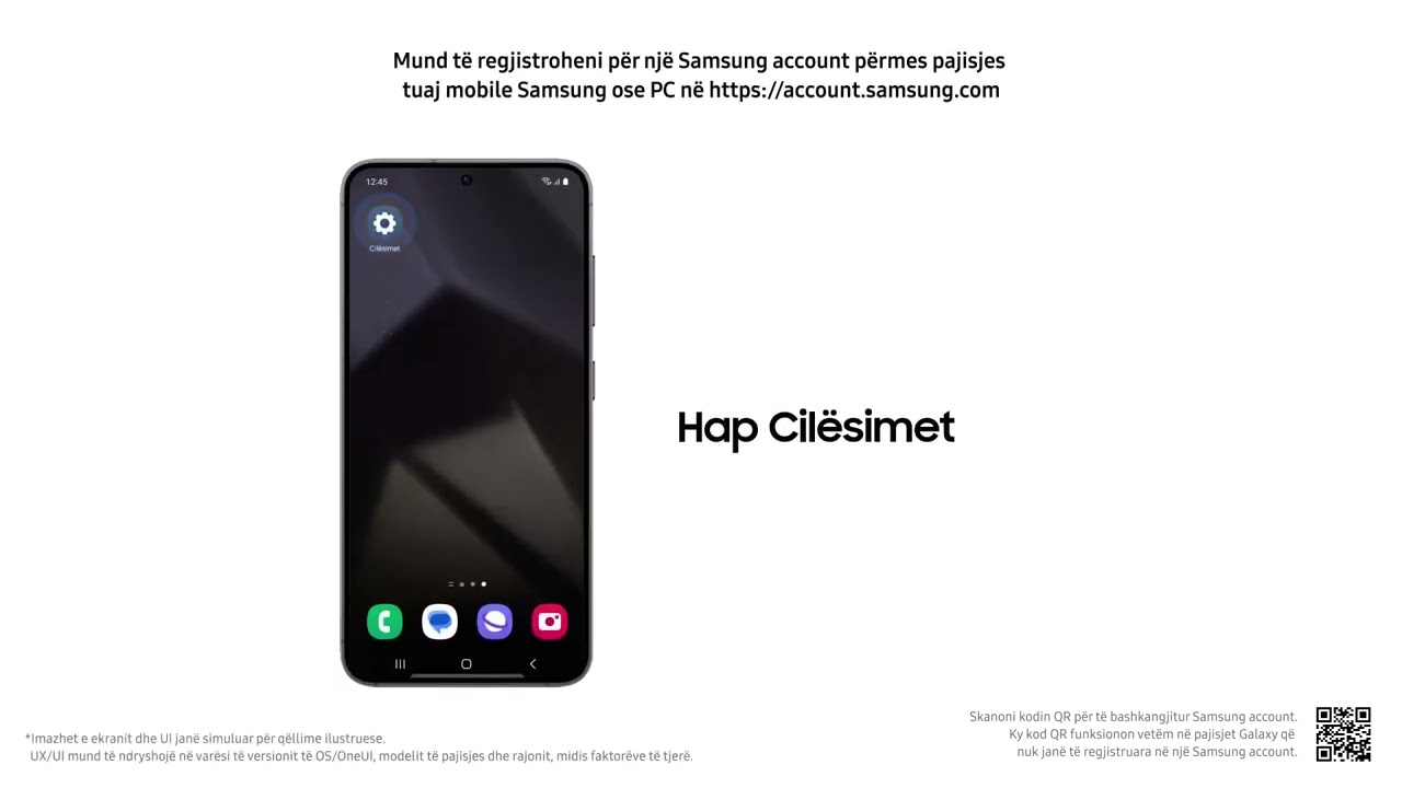 Si t&euml; regjistrohemi n&euml; nj&euml; llogari Samsung