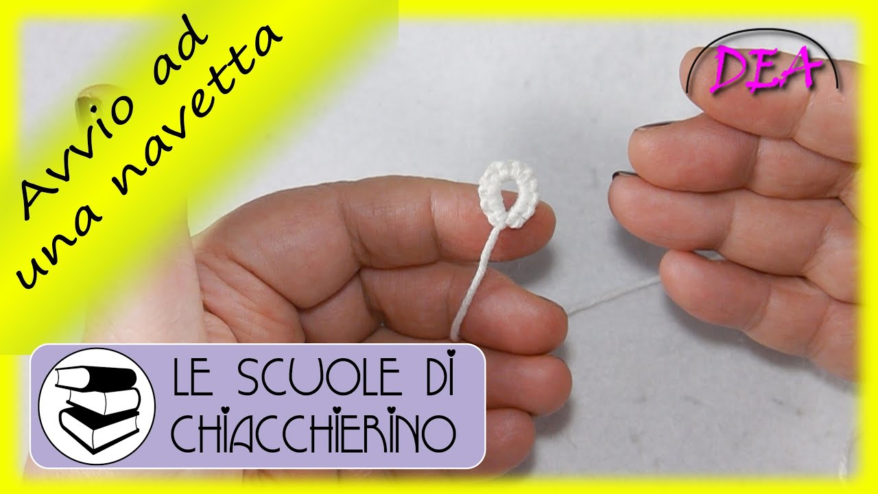 S.C.53°Tut.n.- Avvio lavoro ad una navetta. Mascheriamo la coda inizio lavoro senza l'uso dell'ago.