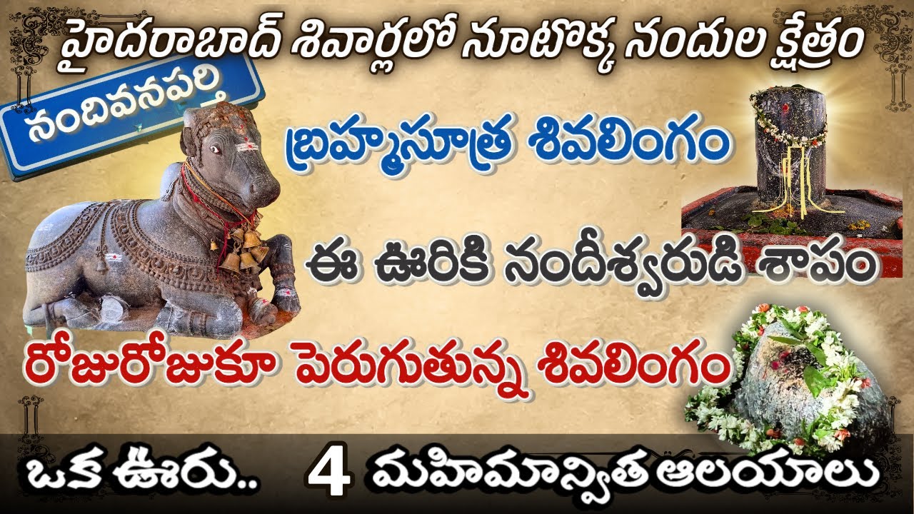 నూటొక్క నందులున్న గ్రామం | రోజూ పెరుగుతున్న శివలింగం | బ్రహ్మసూత్ర శివలింగం | హైదరాబాద్ శివార్లలో