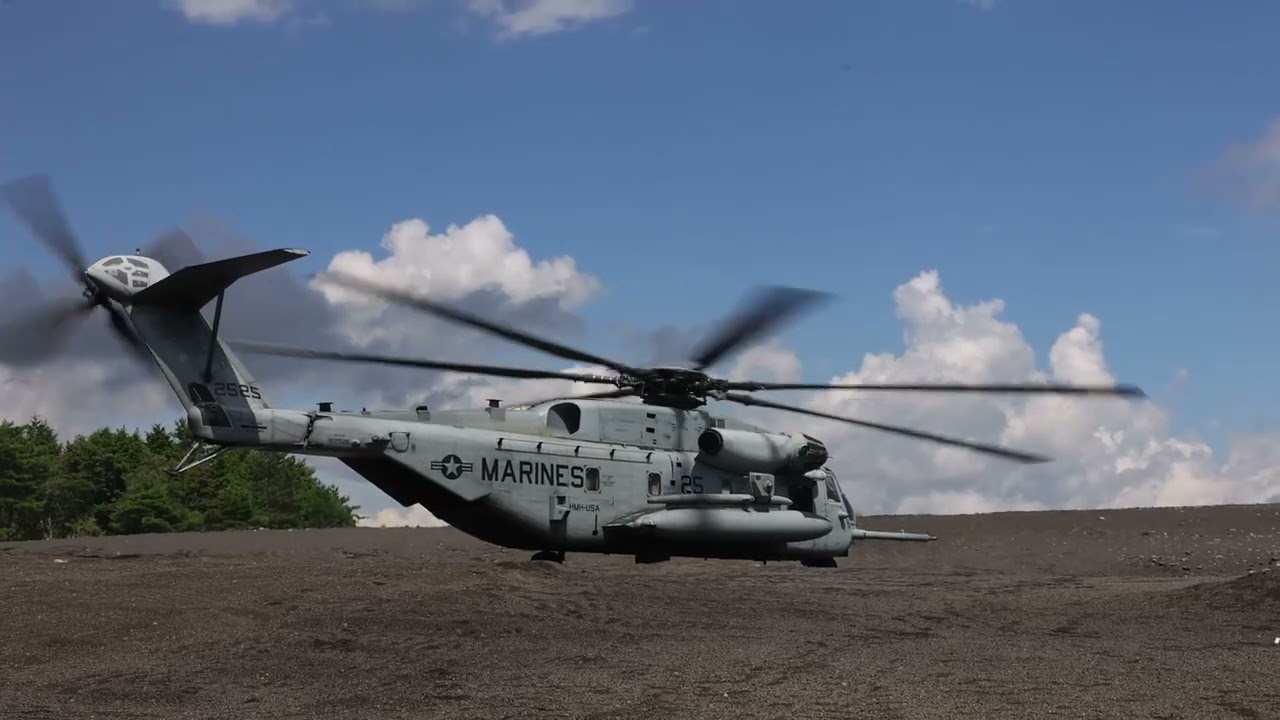 AIR ASSAULT with U.S. Marines at CATC Camp Fuji, Japan (Rehearsal)