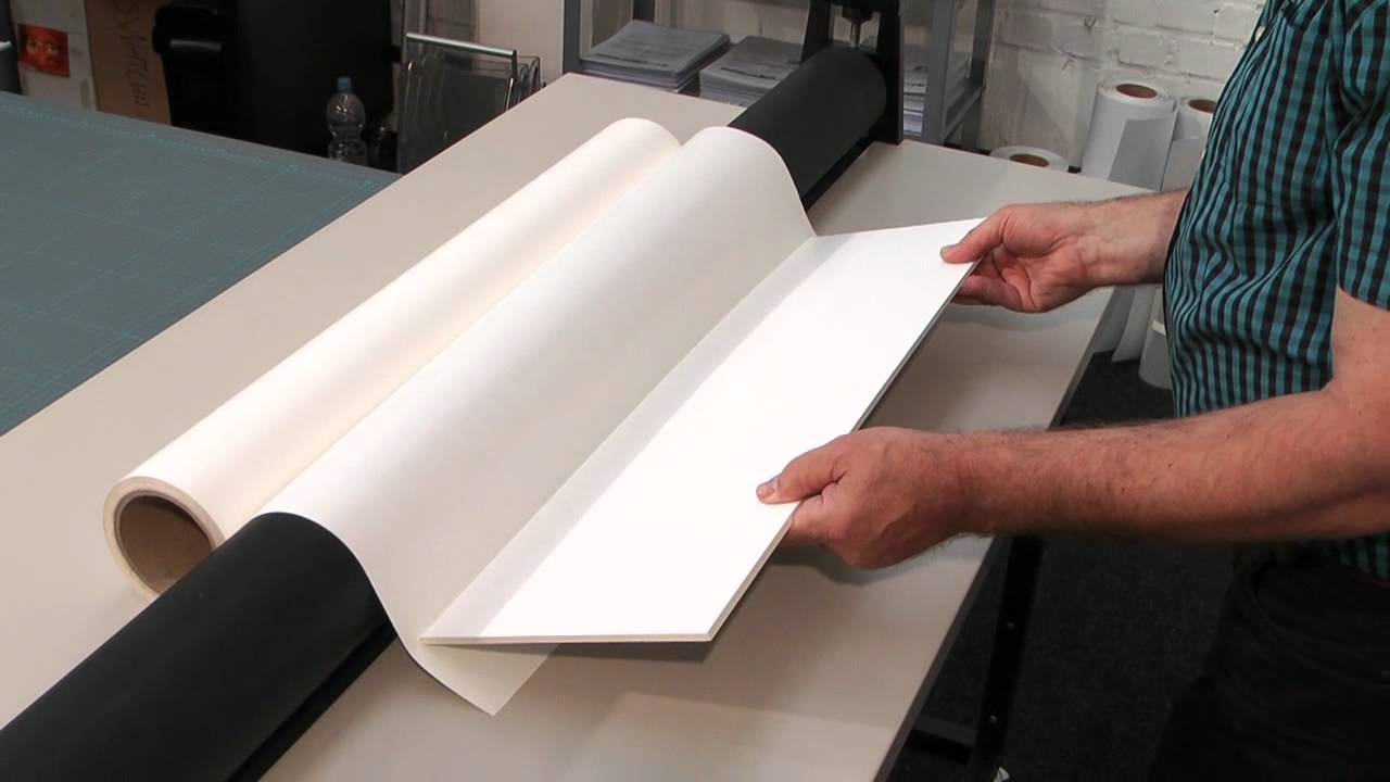 Video Guide Laminator - 03 producing self adhesive boards
